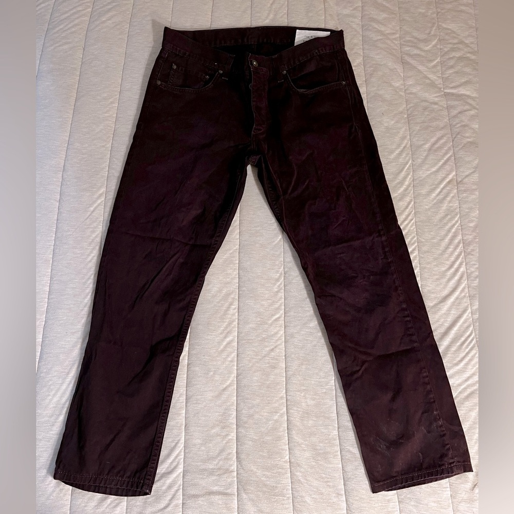 Men’s Size 34 Slim Fit - Rag & Bone Brown/Purple Shade